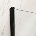 Душова кабіна без піддона Mix Premium BEVEL SC01-100x80x195-TR Black прозоре скло 6 мм (MI6870)