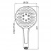 Лійка для душу KR KP-0401-01 (3 функції) (KR4979) Лійка для душу KR KP-0401-01 (3 функції) (KR4979)
