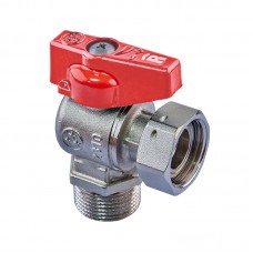 Кран кульовий кутовий Н/Г, ручка "метелик" червона RH R116-075 -3/4"х3/4" ВЗ (RO0237) Кран кульовий кутовий Н/Г, ручка "метелик" червона RH R116-075 -3/4"х3/4" ВЗ (RO0237)