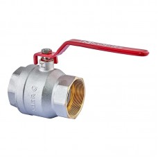 Кран шаровый KR KR.214 - 3" FF ГГР (ручка "рычаг" красная) (KR4951)