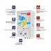 Газова колонка Mix GWH-0610 BASIC GLASS димохідна 10 л/хв (панель зі скла з малюнком) (WH0027)