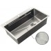 Мийка Zer ZH7545-SET-05 DECOR NANO-SILVER (3.0/0.8) з нерж. сталі, комплект (неіржавка) (ZM5584)