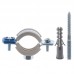 Хомут трубний оцинкований Kr KCB.10.G 3/4" (26-30) сірий (KR2785)
