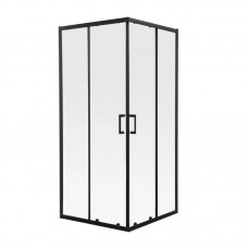 Душова кабіна без піддона Mix Premium DIVERSE SC02-90x90x195-TR Black прозоре скло 5 мм (MI6862)