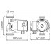 Насос циркуляційний відцентровий. Kr KP.GRS-25/6-130 (з кабелем і вилкою) (KP0251)