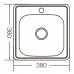 Мойка кухонная Zer Z3838-06-160E (Satin) (ZM0555)