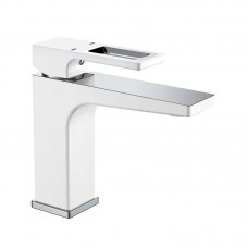 Змішувач для умивальника Mix Premium WALTER 001 (NUT) WHITE-CHROME (MI6620)