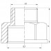 Переходник (коннектор) 1/2"х3/4" Kr KF.A0608 (KF0051) Переходник (коннектор) 1/2"х3/4" Kr KF.A0608 (KF0051)