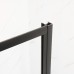 Двері в нішу Mix Premium DIVERSE SD01-100x185-TR Black прозоре скло 5 мм (MI6876)