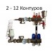 Коллектор для тёплого пола GROSS на 2 контура в сборе