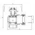 Кран з американкою 1/2" (Kr KR.228) кутовий (KR0016) Кран з американкою 1/2" (Kr KR.228) кутовий (KR0016)