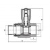 Кран радіаторний 20x1/2 прямий PPR Kr K0159.PRO (KP0204)