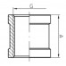 Муфта Kr KF.C06.WN — 1/2" (Без нікелю) (KR3025)