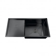 Мийка Zer ZH7844B-215 (3.0/1.0) PVD-Black із сушаркою для посуду (ZM5565)
