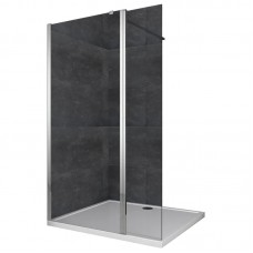 Душова перегородка KR SR SP03-120x200-TR-01 Walk-In прозоре скло Easy Clean 8 мм, хром (KR5398)