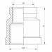 Муфта редукційна 1/2"х3/4" Kr KF.C0608 (KF0019)