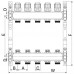 Коллекторный блок с термостат. клапанами EUR EP.S1100-12 1"x12 (EP4999)