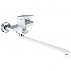 Смеситель для ванны Mix Premium DERBY 006 (EURO) WHITE-CHROME (MI6614)