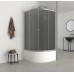 Душова кабіна з високим піддоном Mix PLAIN SCT01-90x90x195-GR SATIN сіре тоноване скло 4 мм (MI6895) Душова кабіна з високим піддоном Mix PLAIN SCT01-90x90x195-GR SATIN сіре тоноване скло 4 мм (MI6895)