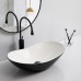 Раковина накладна Mixxus Premium WAVE-0105 WHITE-BLACK 620х360х160 mm (MP6558)