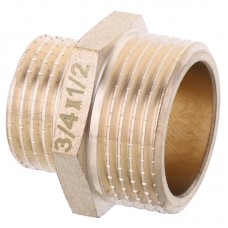 Ниппель редукционный 1/2"х3/4" Kr KF.N0608.WN без никеля (KR2995)