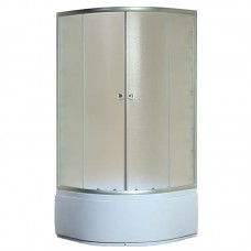 Душова кабіна з високим піддоном Mix PLAIN SCT01-90x90x195-FB SATIN матове скло 4 мм (MI6894)