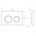 Панель змиву KR KT-0605-03 220x140x12mm пластикова, кнопка кругла (KR5316) Панель змиву KR KT-0605-03 220x140x12mm пластикова, кнопка кругла (KR5316)