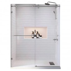 Двері в нішу KR SR SD06-120x220-TR-01 прозоре скло Easy Clean 8 мм, хром (KR5367)