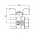 Кран кульовий Rh R100-075B — 3/4" (RO0102) Кран кульовий Rh R100-075B — 3/4" (RO0102)