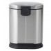 Відро для сміття з плавним закриванням овальне Mix Premium Strong-TC0120 SS Color 20 л колір неіржавка (MI7081)