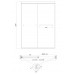 Двері в нішу KR SR SD03-140x200-TR-01 прозоре скло Easy Clean 8 мм, хром (KR5385) Двері в нішу KR SR SD03-140x200-TR-01 прозоре скло Easy Clean 8 мм, хром (KR5385)