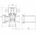 Кран триходовий 3/4x3/4x3/4 Kp KR.520 (KR0110)
