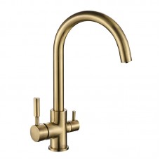 Кухонний змішувач на дві води Mix Premium Mafin 021 (Bronze) (MI5932)