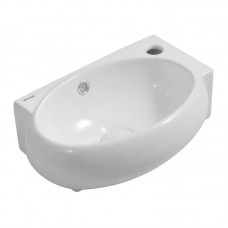 Раковина підвісна Mixxus Premium DIVERSE-1201-L 400х215х140 mm з отвором під змішувач і переливом (MP6507)