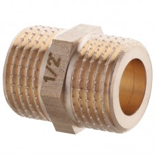Ніпель Kr KF.N06A — 1/2" (під прокладку) без нікелю (KR3024)