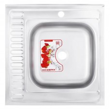 Мойка кухонная Zer Z6060R-08-180MD (micro decor) (ZS0591) Мойка кухонная Zer Z6060R-08-180MD (micro decor) (ZS0591)