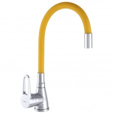 Смеситель для кухни Zer SOP7 045 с желтым гибким изливом (ZX2669) Смеситель для кухни Zer SOP7 045 с желтым гибким изливом (ZX2669)