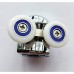 Ролики для душових кабін подвійні колеса Mix PREMIUM ROLLERS SCP01-1 CHROME верхні (23 mm для DIVERSE
