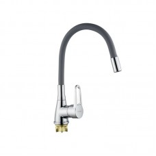 Змішувач для кухні із силіконовим виливом Champion Sop 014-045 (Nut) Refl.Grey (MI6361)