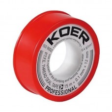 ФУМ стрічка для води Kr ST-01 15M*0.1 mm*12 mm (KR0119) ФУМ стрічка для води Kr ST-01 15M*0.1 mm*12 mm (KR0119)