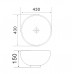 Раковина накладная Mixxus Premium ELLIPSE-0205 430х430х175mm с переливом (MP6530)