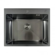 Мийка Mix MH6050 Decor Nano-Black з неірж. сталі (колір графіт) (MX1934)