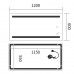Дзеркало Mix Premium LINES MR17-120x60-Reverse з Led Touch, Anti-fog, димером, регулятором яскравості (MP6626) Дзеркало Mix Premium LINES MR17-120x60-Reverse з Led Touch, Anti-fog, димером, регулятором яскравості (MP6626)