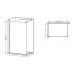 Душова перегородка Mix Premium FLAT SP02-120x200-TR Black Walk-In прозоре скло 8 мм (MI6857)