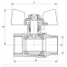 Кран кульовий СК 1/2" ГШБ ART.607 (SK0083) Кран кульовий СК 1/2" ГШБ ART.607 (SK0083)