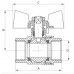 Кран кульовий СК 1/2" ГГБ art. 602 (WP0070)