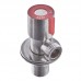 Кран для подключения сантехприборов Mix VAL-02-1/2x1/2 с нерж.ст. SUS304 (крас.)(УП.БЛИСТЕР) (MI6118)