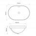 Раковина врезная на столешницу Mixxus Premium ELLIPSE-1601 600х400х190mm с переливом (MP6569)