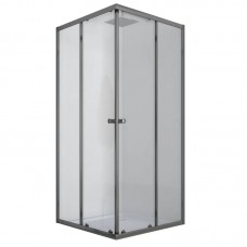 Душова кабіна без піддона Mix CUBIC SC01-90x90x185-TR GRAPHITE прозоре скло 4 мм (MI6907)