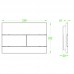 Панель змиву KR KT-0603-03 240x160x10mm пластикова, лінійна кнопка (KR5318)